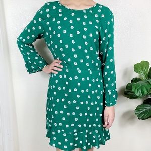 Lush Floral Green Dress